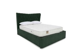 Highgrove - Bauer Ottoman Bed Frame - Double - Plush Emerald