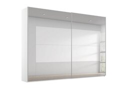 Rauch - Rio 271cm 2 Door Sliding Wardrobe with Premium Interior Fittings Package - Alpine White