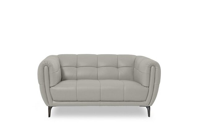 Sienna Leather 2 Seater Sofa - Lead Grey