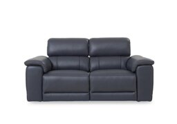 Genius Leather 3 Seater Power Recliner Sofa with Power Headrests - Lavender