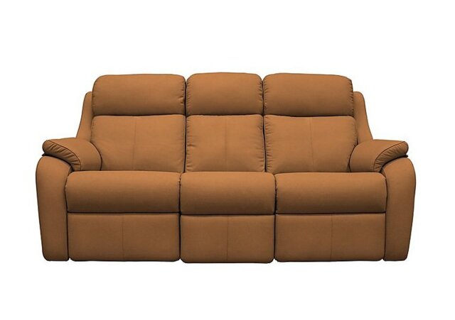 G Plan - Kingsbury 3 Seater Leather Sofa - No Recliner - Cambridge Tan - Sofas and Armchairs - In Time for Christmas