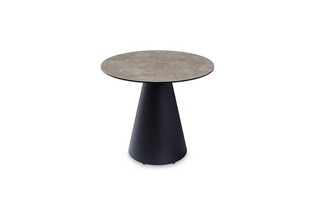 Akante - Amorim Round Lamp Table with Black Base