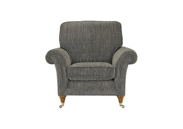 Parker Knoll - Burghley Fabric Armchair - Metric Charcoal