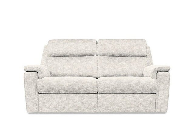 G Plan - Thornbury 3 Seater Fabric Recliner Sofa with Headrests and Power Lumbar - Rush Cream