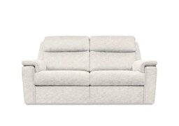 G Plan - Thornbury 3 Seater Fabric Recliner Sofa with Headrests and Power Lumbar - Rush Cream