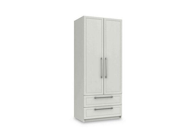 London Bedrooms - Bexley 2 Door Combi Wardrobe - White