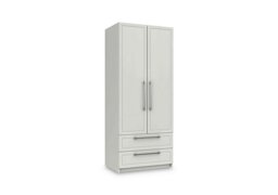 London Bedrooms - Bexley 2 Door Combi Wardrobe - White