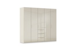 Rauch - Haven 251cm 5 Door Combi Wardrobe with Glass Doors
