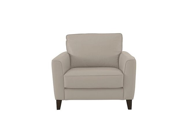 Ideal Home - Brondby Leather Armchair - Silver Grey
