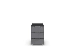 Rauch - Cairns 3 Drawer Bedside Cabinet - Graphite