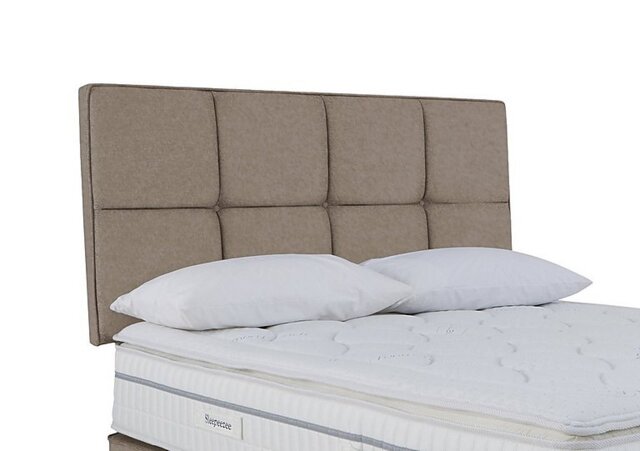 Sleepeezee - Dalmore Strutted Headboard - Double - Joshua Latte
