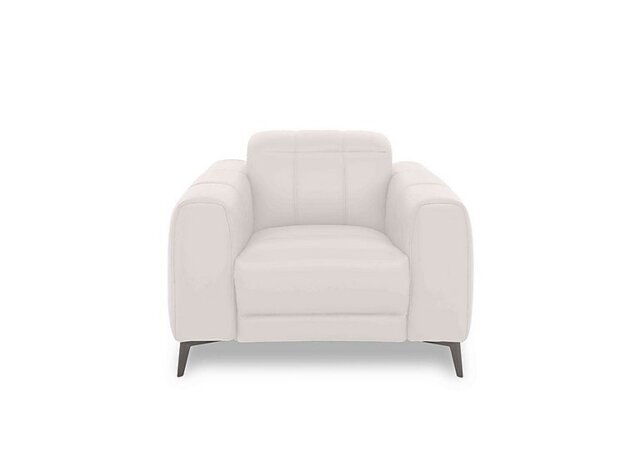 Ezra Leather Chair - Cotton