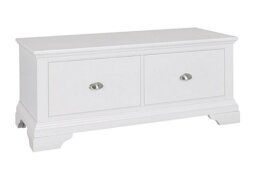 Furnitureland - Emily Blanket Box - White