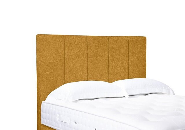 Artisan Collection Strata High Floor Standing Headboard - Single - Tweed Mustard