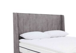 Sleepeezee - Davos Floor Standing Headboard - Small Double - Dapple Silver