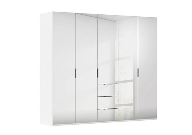 Rauch - Formes 5 Door Bifold Combi Mirror Wardrobe - White