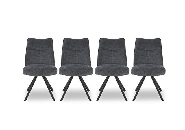 Athena Set of 4 Swivel Dining Chairs