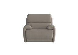 Link Fabric Power Recliner Armchair with Power Headrests - Silver