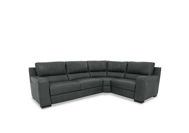 Viali Leather Right Hand Facing Corner Sofa