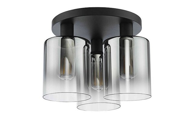 Macon 3 Light Flush Light - Smoked