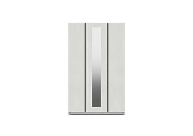 London Bedrooms - Kings Cross 3 Door Wardrobe with Mirror - White