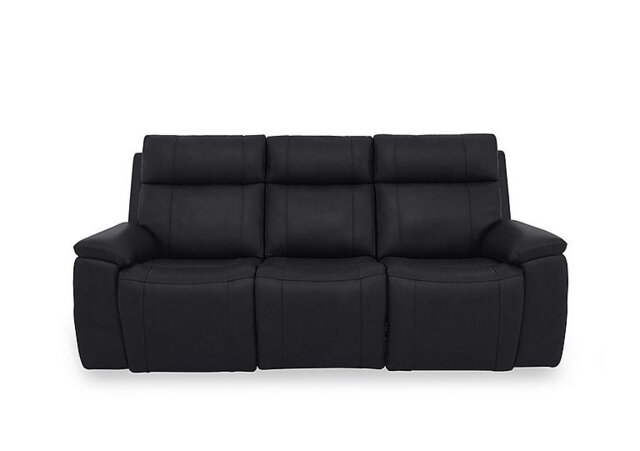 Aero Leather 3 Seater Power Recliner Sofa with Power Headrests and Heated Seats - Lavender Grey - Sofas and Armchairs - In Time for Christmas