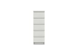London Bedrooms - Kings Cross 5 Drawer Tallboy - White
