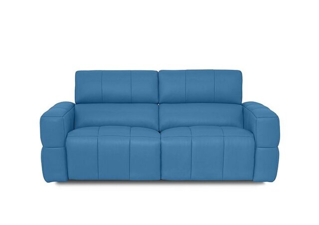 Cube Leather 3 Seater Power Recliner Sofa with Power Headrests