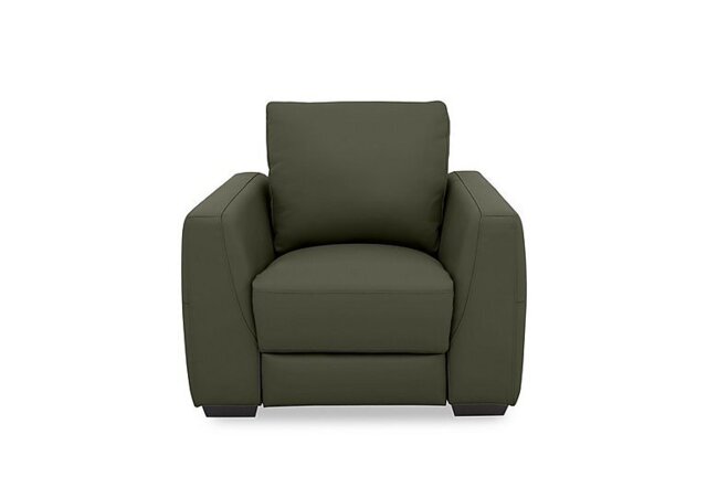 Dinky Leather Chair - Oslo Pine