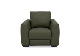 Dinky Leather Chair - Oslo Pine