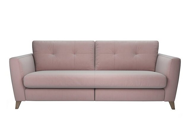 The Lounge Co. - Hermione 4 Seater Fabric Sofa - Cotton Candy