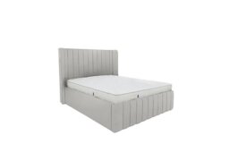Eira Low Foot End Bed Frame - Double - Velvet Silver