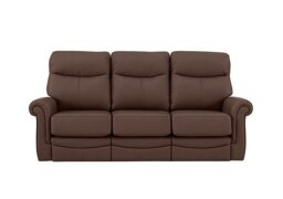 G Plan - Avon 3 Seater Leather Manual Recliner Sofa - Capri Oak