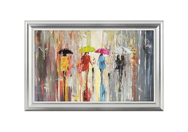 Out In The Rain Framed Art