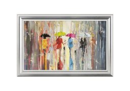 Out In The Rain Framed Art