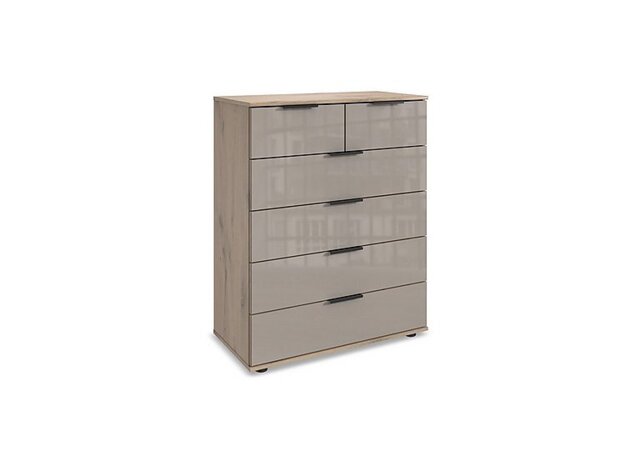 Wiemann - Antoni 6 Drawer Nordic Oak Chest with Glass Drawers