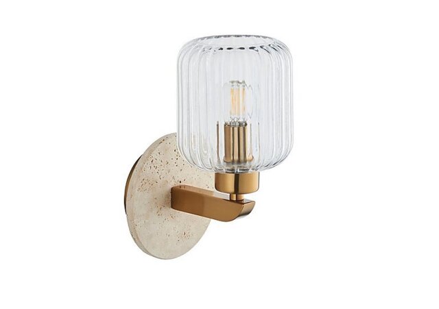 Travi 1 Light Ribbed Wall Light