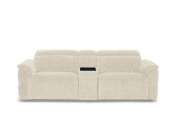 Dolomite 3 Seater Fabric Power Recliner Sofa with Power Headrests and Console