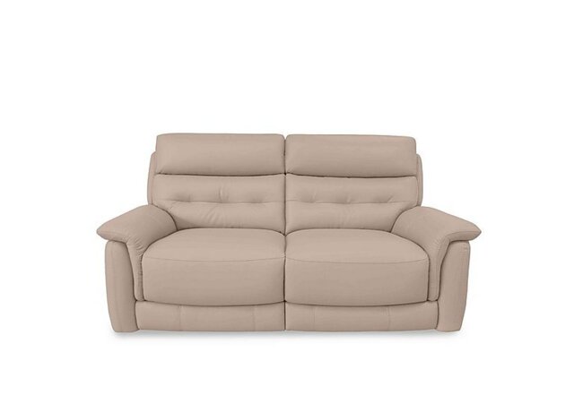 World of Leather - Springer BV Leather 3 Seater Power Recliner Sofa - BV Pebble
