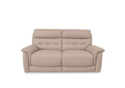 World of Leather - Springer BV Leather 3 Seater Power Recliner Sofa - BV Pebble
