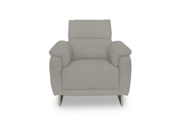 Moet Fabric Power Recliner Chair with Telescopic Headrest - Opulence Silver