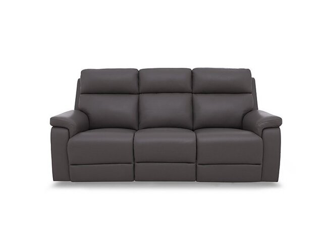 Raven Leather 3 Seater Leather Power Recliner Sofa