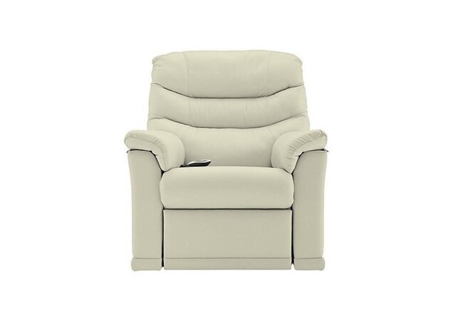 G Plan - Malvern Leather Rise and Recliner Armchair - Cambridge Chalk - Sofas and Armchairs - In Time for Christmas