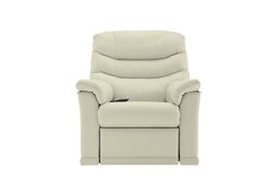 G Plan - Malvern Leather Rise and Recliner Armchair - Cambridge Chalk - Sofas and Armchairs - In Time for Christmas