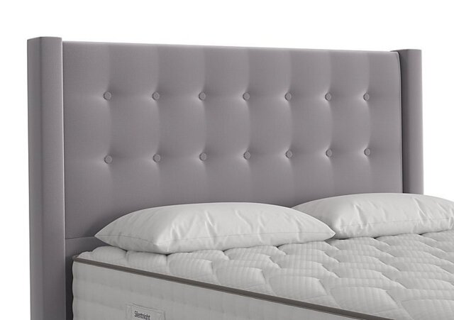 Meadow Floor Standing Headboard - Double - Luxury Slate Grey