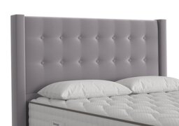 Meadow Floor Standing Headboard - Double - Luxury Slate Grey