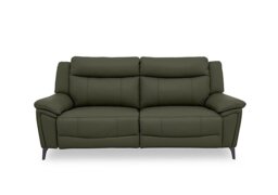Panache Leather 3 Seater Power Recliner Sofa with Power Headrests and Heated Seats