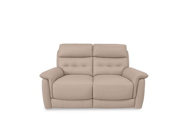 World of Leather - Springer BV Leather 2 Seater Power Recliner Sofa - BV Pebble