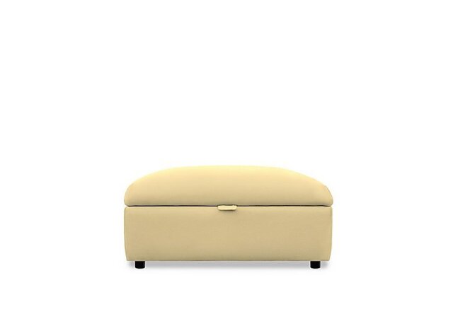 Parker Knoll - Hudson 23 Leather Storage Stool - Como Cream