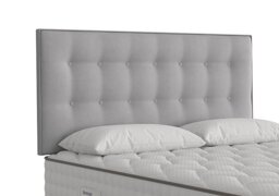 Coral Strutted Headboard - Double - Luxury Silver